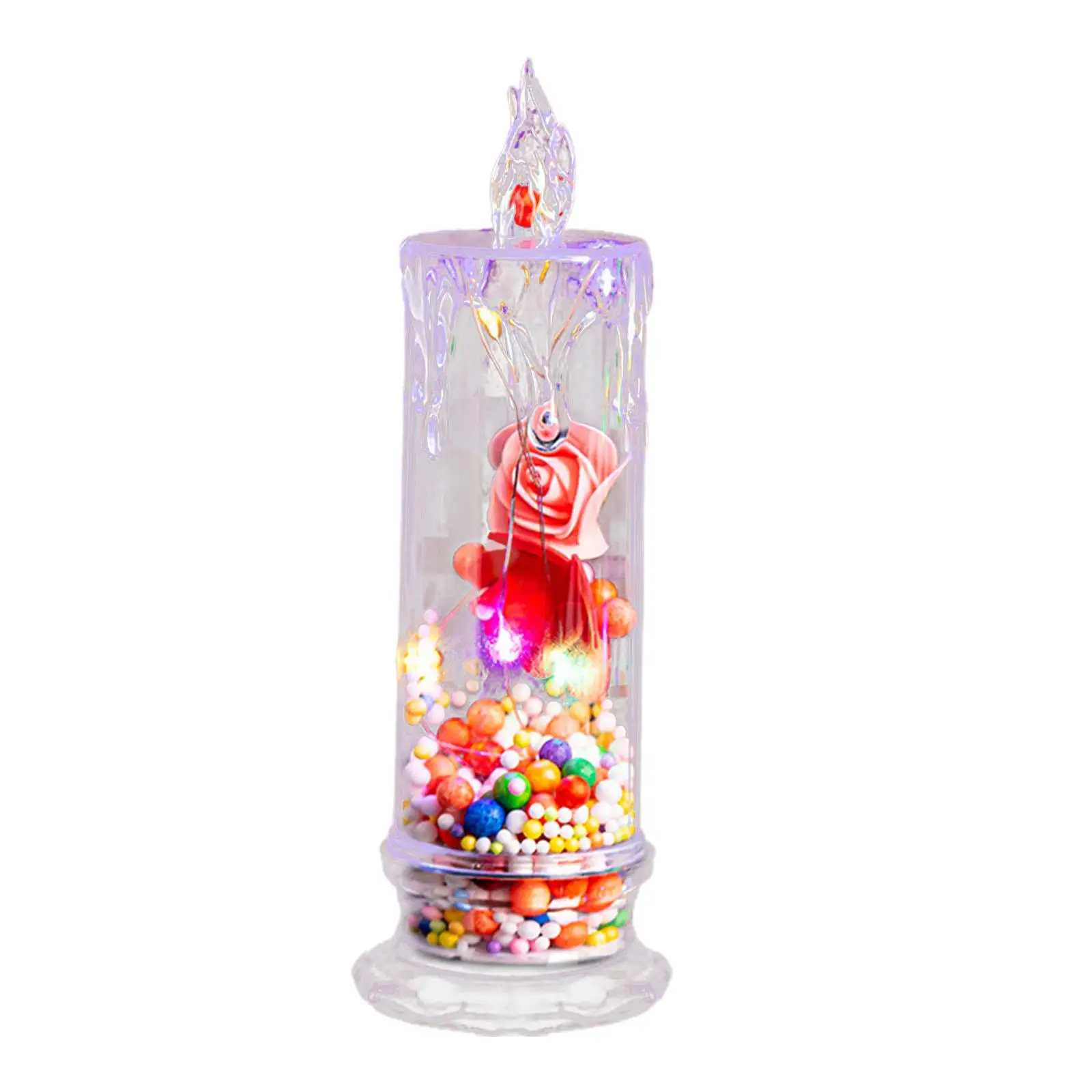 Preserved Rose Gifts with Colorful Lights Handmade Enchanted Rose Beautiful LED Preserved Rose for Teens Girlfriend Him Her Kids