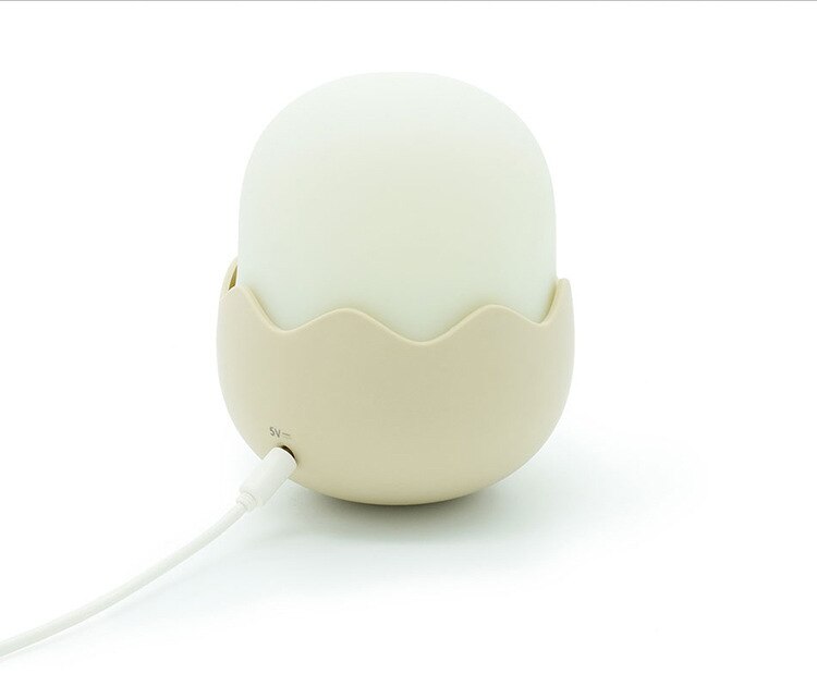 Duck Silicone Night Light for Children With Timer Usb Rechargeable Dimming Touch Lamp Sleeping Bedroom Cartoon Animal Decor Gift