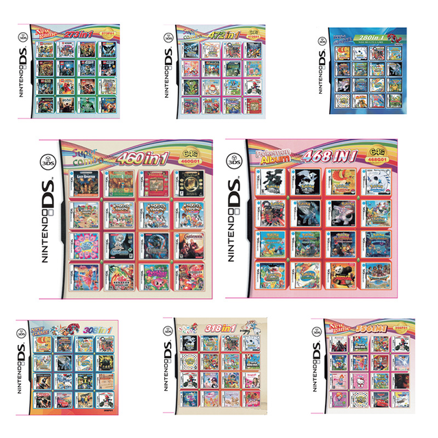 Pokemon DS 3DS NDSi NDS Lite Game Card 23 In 1 Gold Heart Gintama