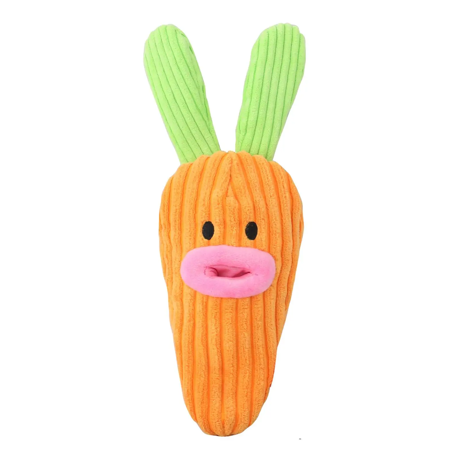Carrot Rabbit Doll Interactive Durable with Squeaker Food Leakage Dog Chewing Toy for Small Puppy and Medium Dogs Pets Supplies