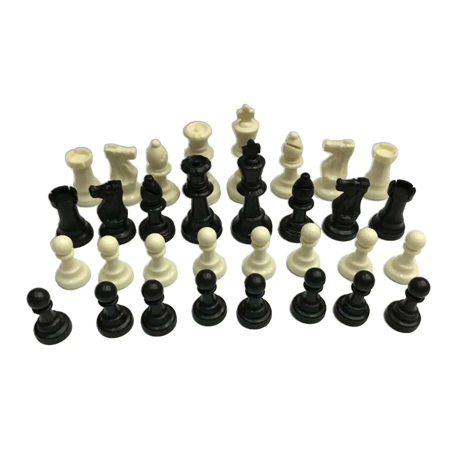 PP Plastic Chess Pieces Set Chessmen Pieces Traveling  with  95mm King