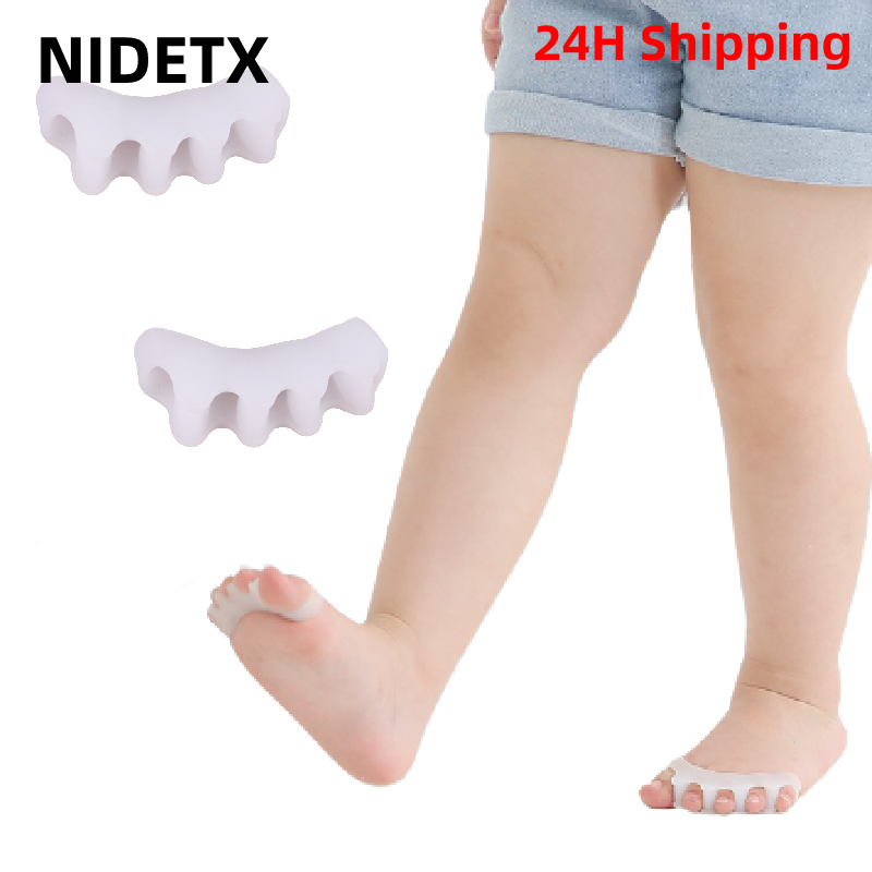 Best of 2pcs=1pair Silicone Toe Separator Child Stretcher Straightener Spreader Correction Hallux Valgus Corrector Foot Care For Kid Reviews & Tips