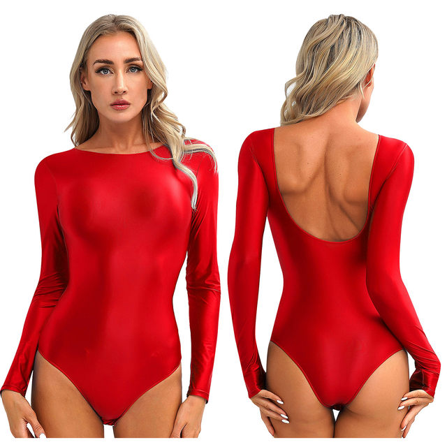 Women's Bodysuits Shiny Satin Glossy Tank Leotard Thong Ballet Dance  Gymnastics - International Society of Hypertension