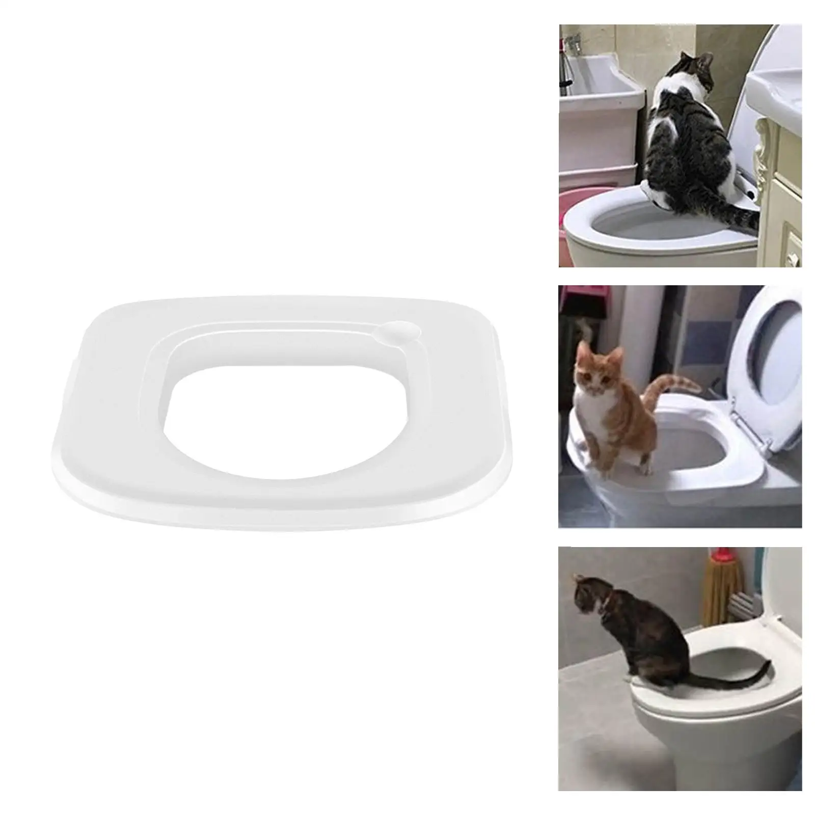 Plastic Cat Toilet Trainer, Lightweight Portable Urinal Seat Potty 