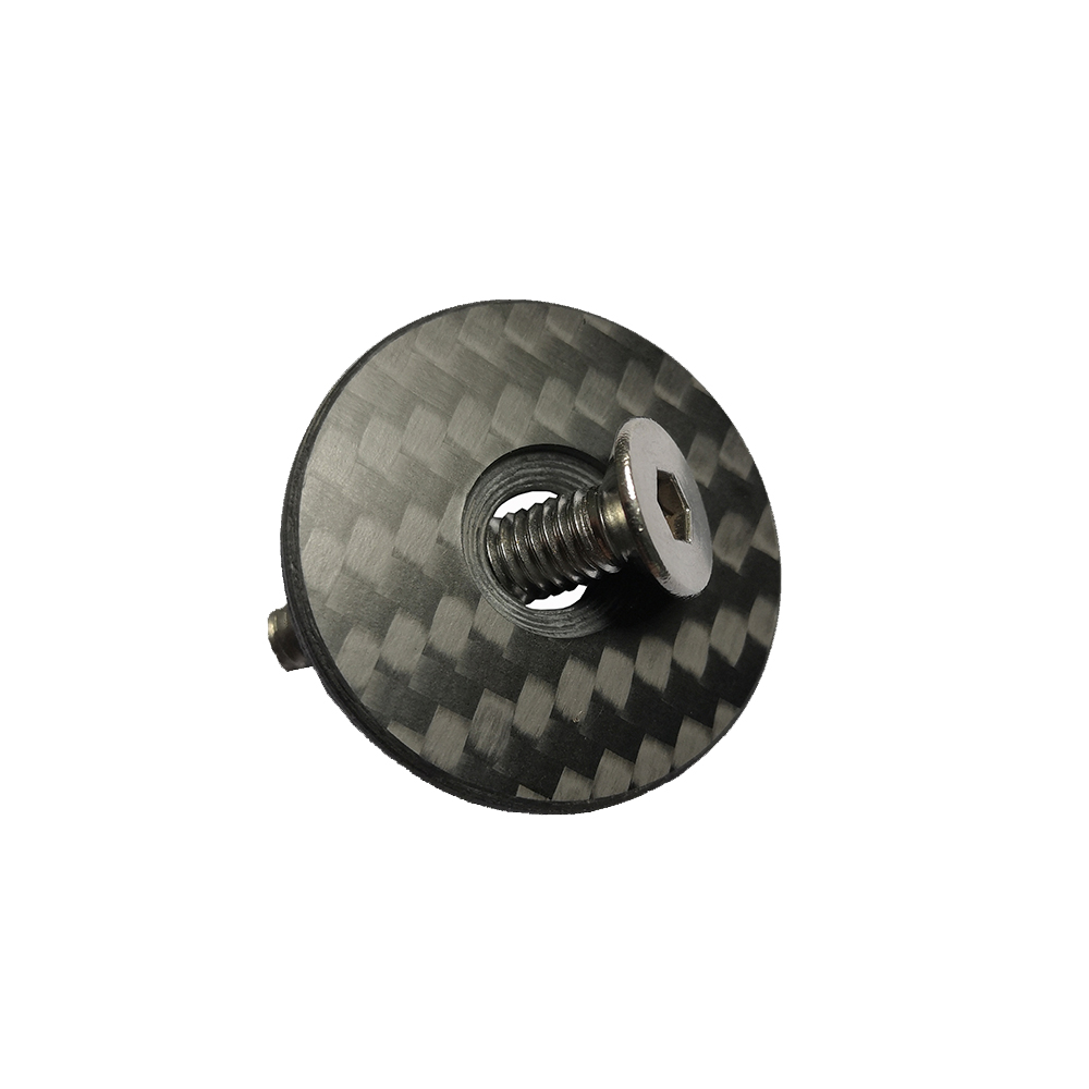 BALUGOE Fahrrad-Headset-Carbon-Top-Kappe, Carbonfaser-Fahrradvorbau, 28,6 mm, 1/8 Zoll Gabelschaft, Gabelrohr, Headset-Kappenabdeckung – Detail 2