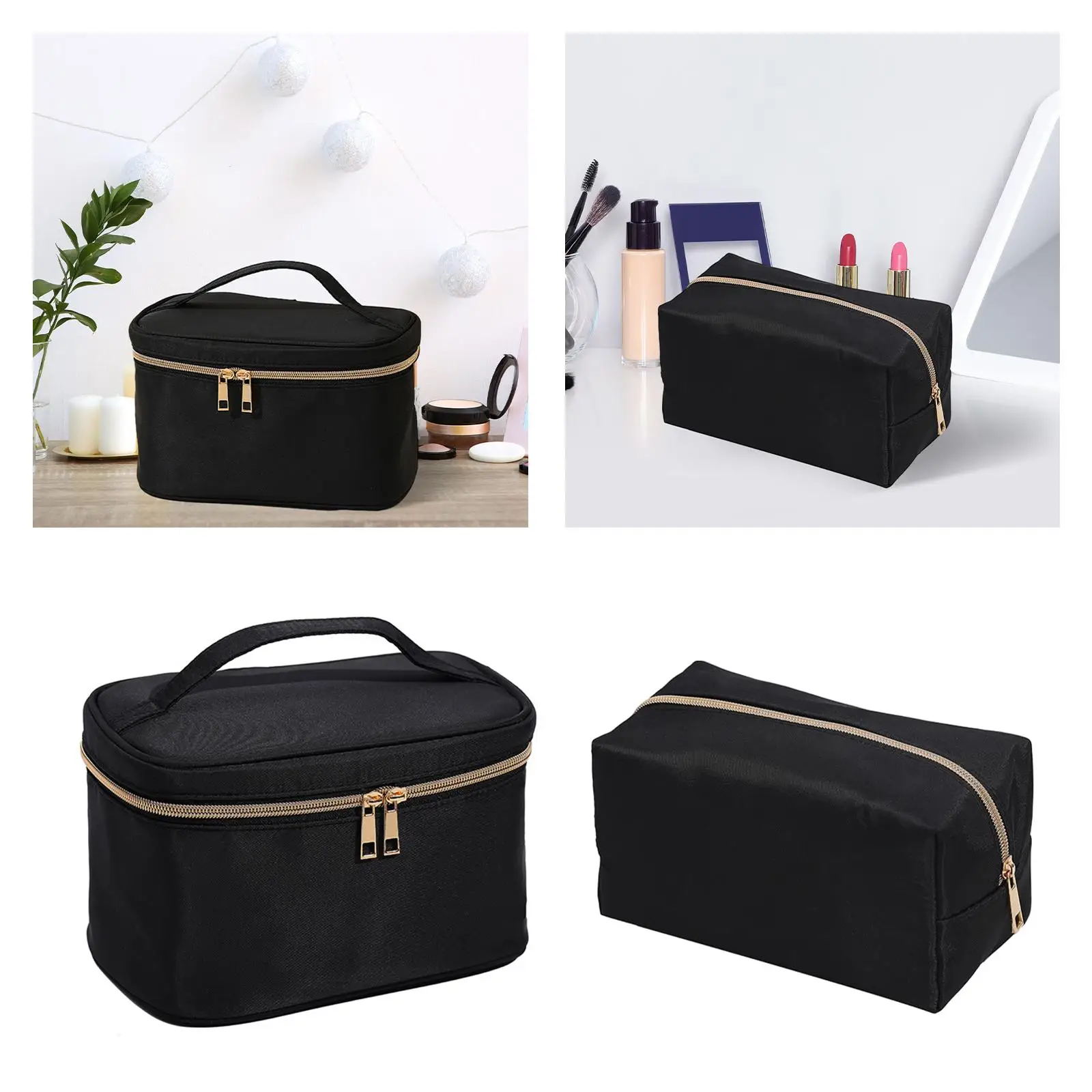 Travel Makeup Bag High Quality Multifunctional Large Opening Waterproof Polyester Cosmetic Bag Make up Organizer for Cosmetics