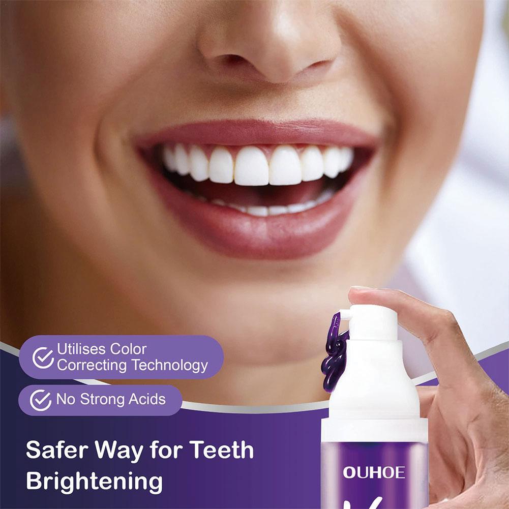 Best of 30ml Purple Toothpaste Tooth Withening Cleansing Mousse Refreshes Breath Smoke Stains Removal Yellow Dental Oral Care Reviews & Tips