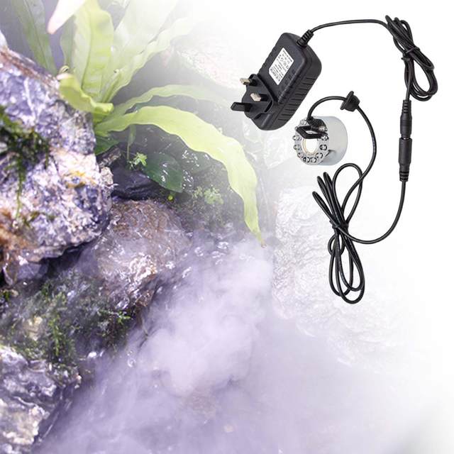 Machine à Brouillard Mist Maker - Pour Fontaine, Aquarium, Décoration - Brume Froide Alliage Aluminium