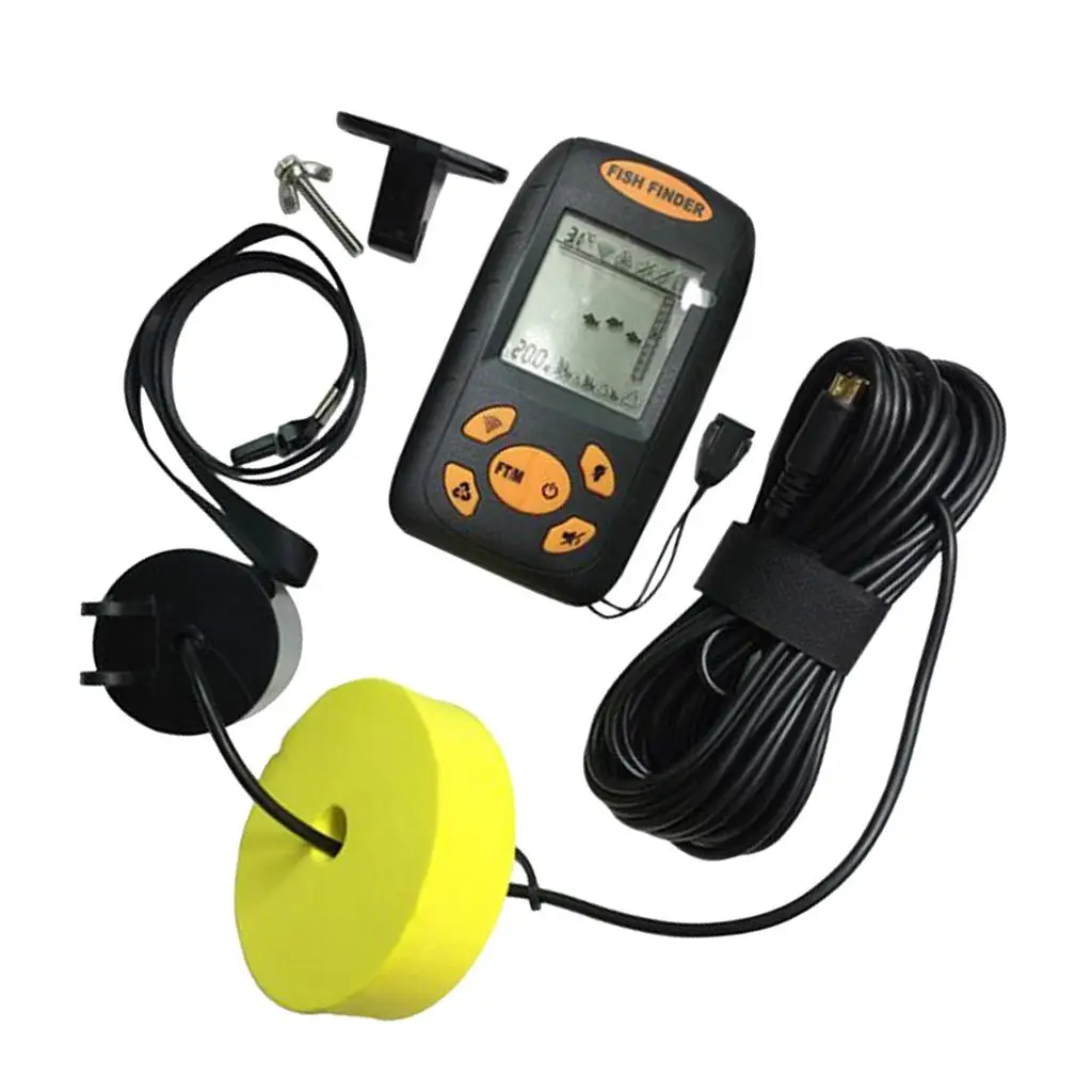 LCD Dispaly  Fishing Finder Portable Fish  Fish Depth Locator with  Sonar Sensor