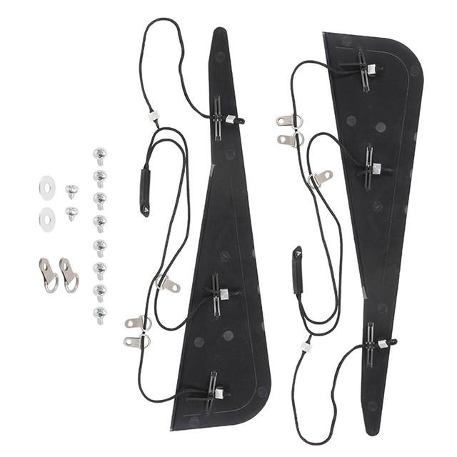 Kit De Réparation Pilier C Pour Toit Convertible BMW Série 3 E46 – Référence 54317135351 – Métal Noir, 2 Pièces - 2