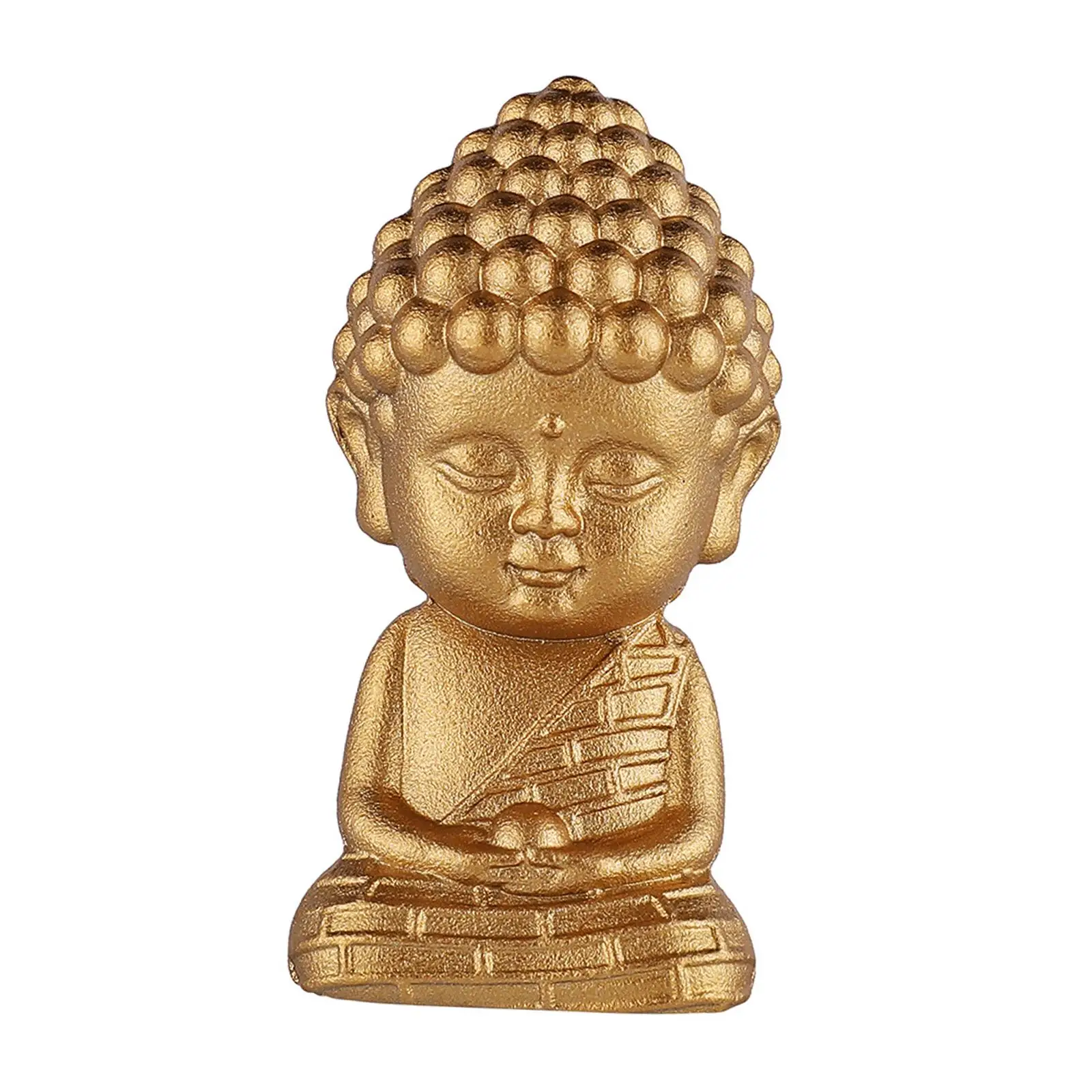 Miniature Buddha Statue Decorative Collectibles Fengshui Furnishing Gifts Sculpture for Living Room Housewarming Study Office