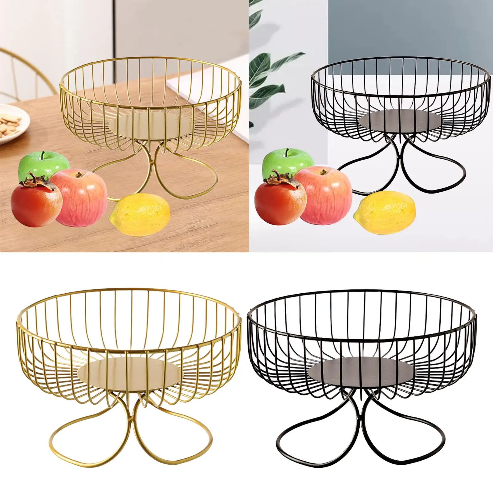 Fruit Basket Storage Holder Display Basket Decorating Stand Snack Holder Home