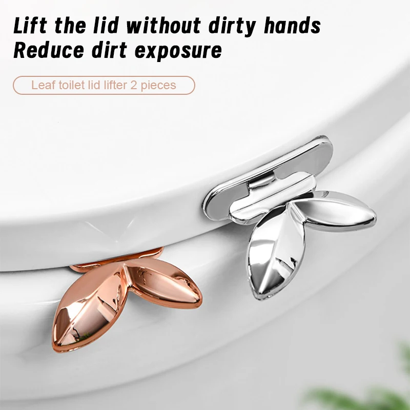 Description Picture 5 of item2Pcs Handle Can Avoid Touching The Toilet Lid Lifting Fashionable Toilet Seat Lifter Bathroom Accessories Toilet Seat Lifter
