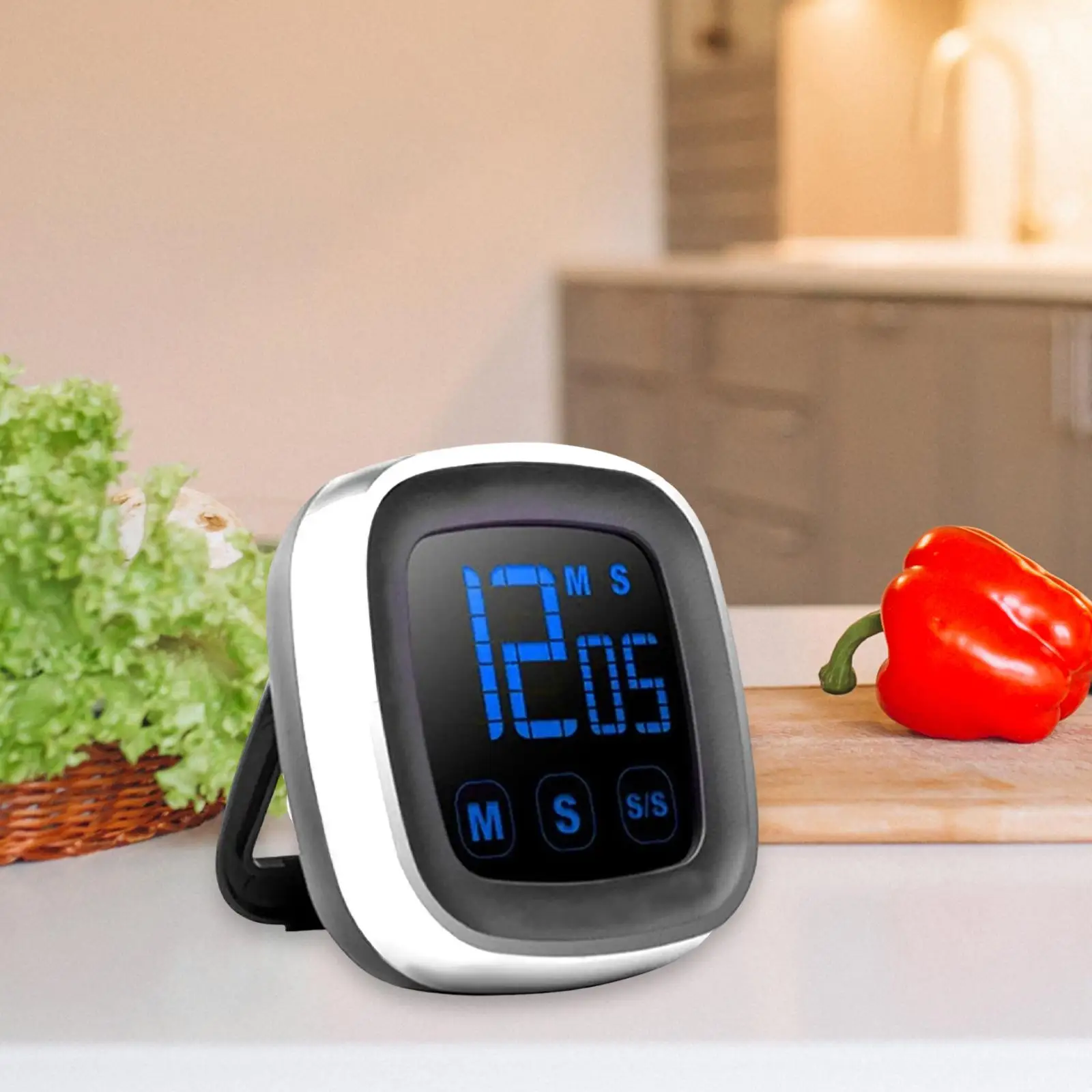 Kitchen Cooking Digital Timer Big digits Easy for Cooking with Stand Backing Loud Clock for shower