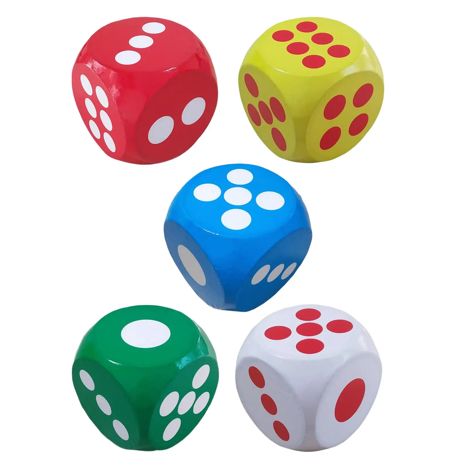 Foam Dice with Number Dots Early Learning Toys 5.9 inch Large Dice Cubes Big