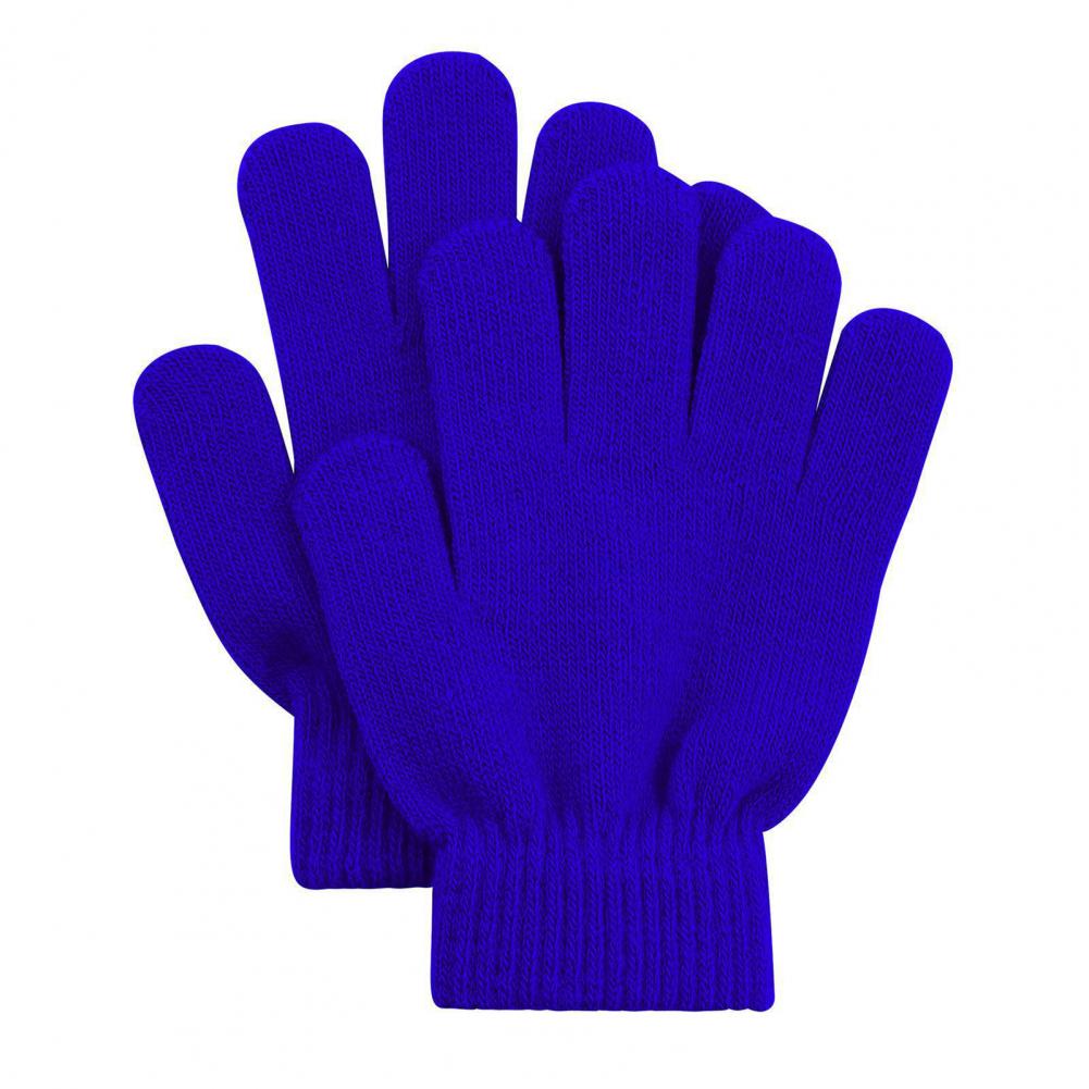 Erk-sinised villasegused laste sõrmikud, mis on asetatud valgele taustale. Kvaliteetne materjal tagab mugavuse ja soojuse väikestele kätele.