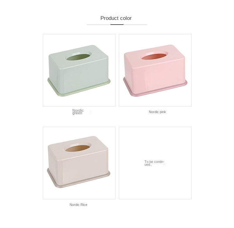 Description Picture 4 of itemCreative home coffee table living room napkin plastic storage elevated drawer box