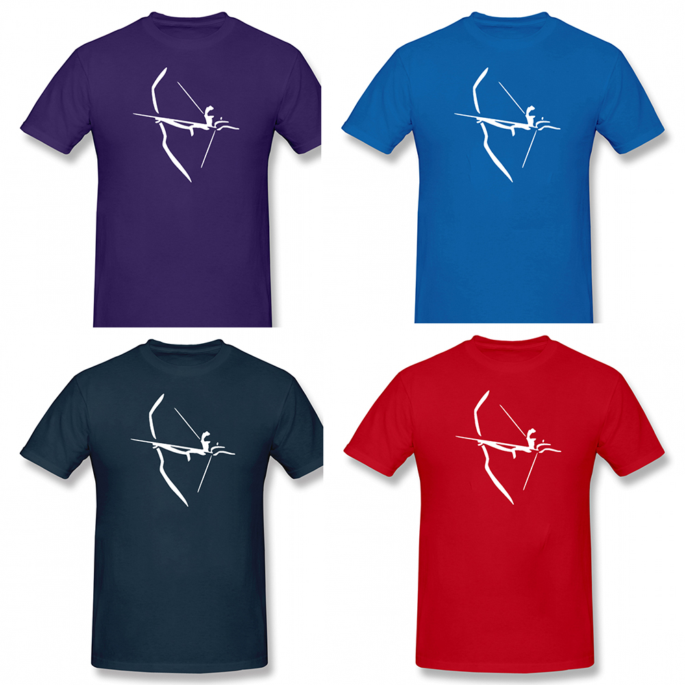 Lustiges Bogenschießen Sport Schutzpfeil Bogen Jagd T-Shirts Grafik Baumwolle Streetwear Kurzarm Vatertags-T-Shirt Herren – Detail 3