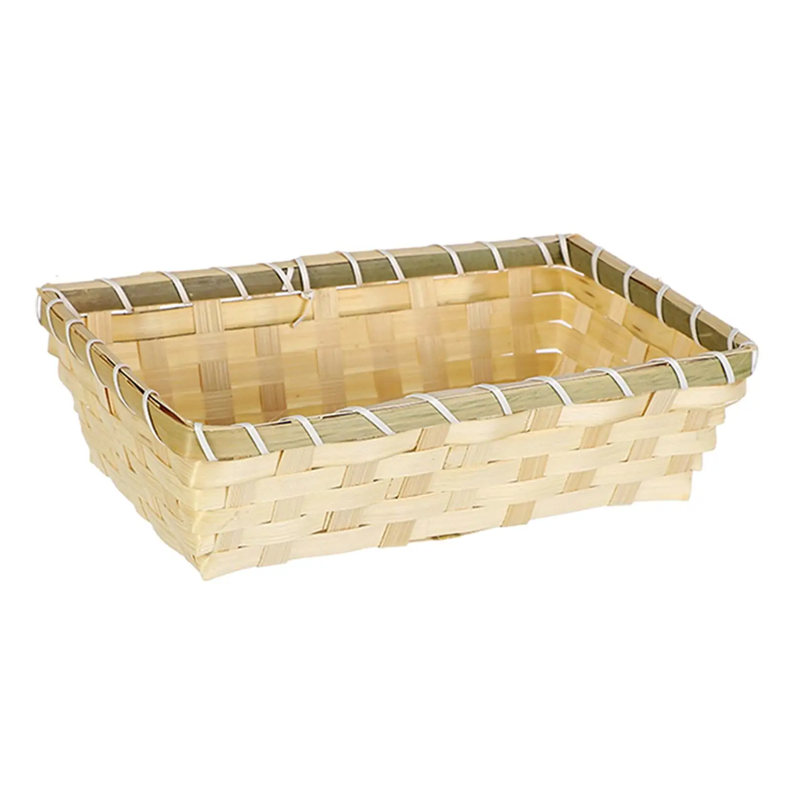 Bread Basket Woven Toy Snacks Hadewoven Food Serving Basket Storage Basket for Countertops Cabinets Laundry Room Bathroom Office