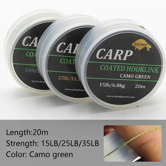 20m Carp Fishing Line Soft Hook Link 8 Strand Uncoated Braid Line Hair Rig  Fishing Accessories Terminal Tackle 15LB/25LB/35LB - AliExpress