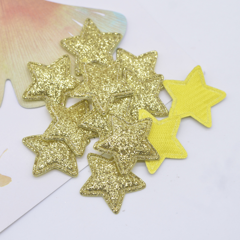 100 Stück 22 mm Bling-Stern-Applikationen, gepolsterte Aufnäher für DIY-Kopfbedeckungen, Haarspangen, Dekor, Kleidung, Hut, Basteln, Nähzubehör – Detail 8