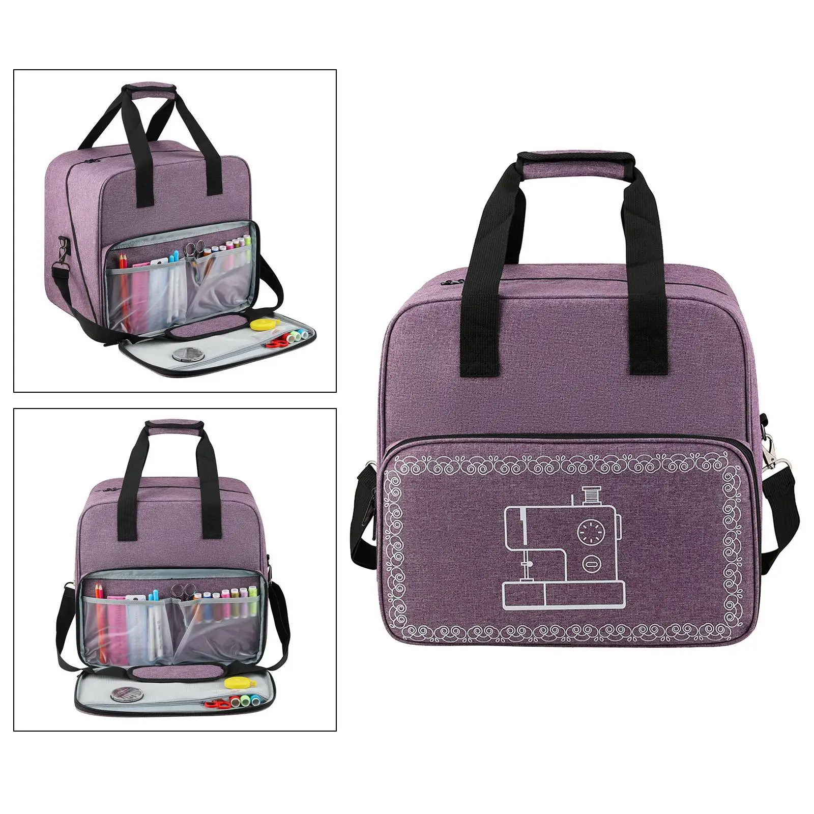 Travel Storage Bag Large Capacity Portable Sewing Machine Carrying Case Handbag
