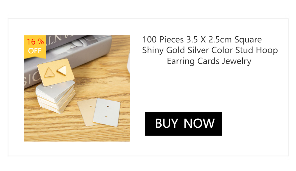 5*5cm 50pcs Square Blank Craft Paper Holder For Jewelry Necklace Earrings Cards Label Tags Handmade DIY Accessories Wholesale
