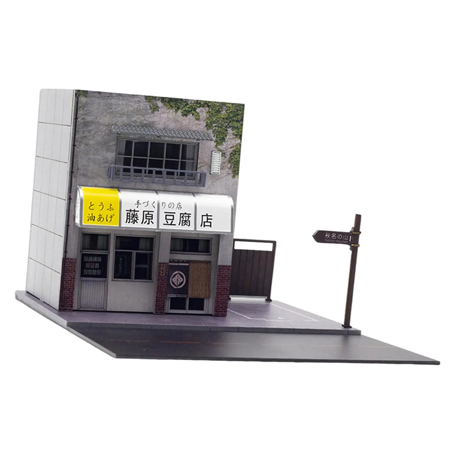 Diorama 1:64 Car Garage Model Car Parking Lot Scene Backdrop Background Scenery Display Building Simulation Showroom Car Garage