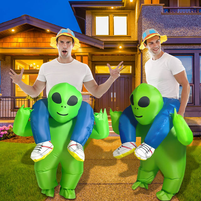 Inflatable Alien Costume Blow Up Alien Costume Premium Funny Halloween  Cosplay Fantasy Costume Lightweight Green Costume 2023 - AliExpress