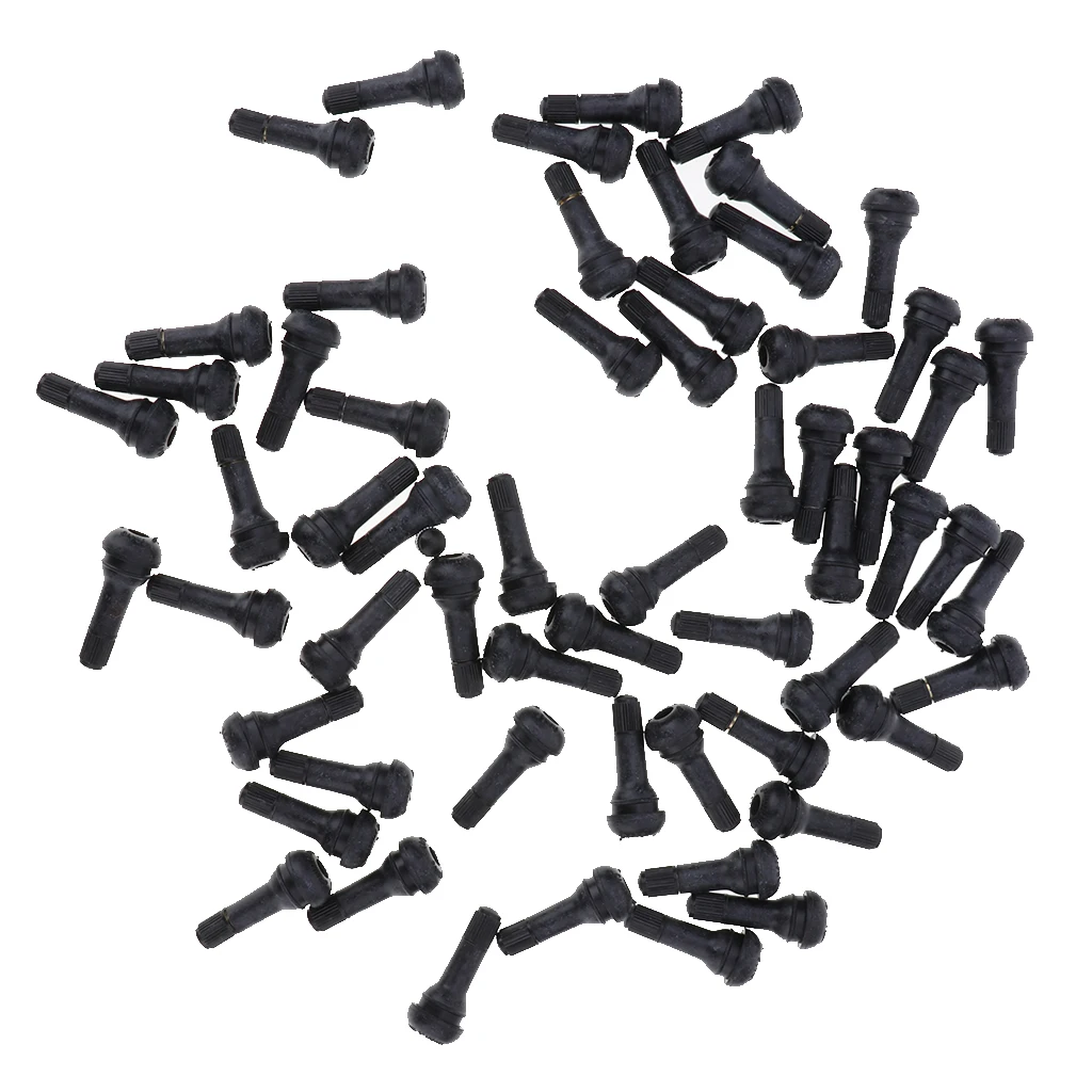 100 Pcs of Auto Car Vehicle TR 413 Tire Stem Short Rubber