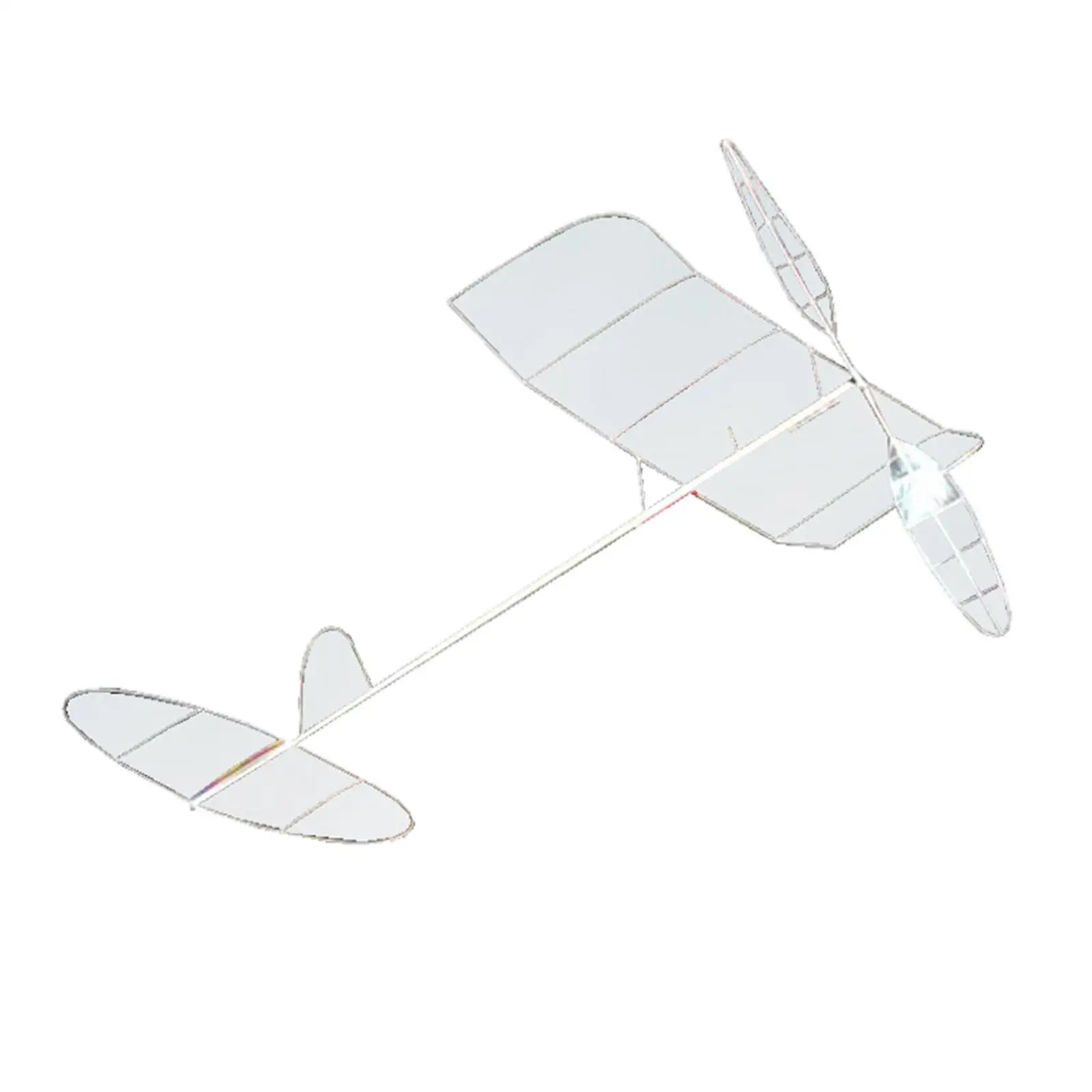 Elastic Powered Airplane Model Flying Toys Logical Thinking Rubber Band Powered Airplane for Park playground Sport Outdoor
