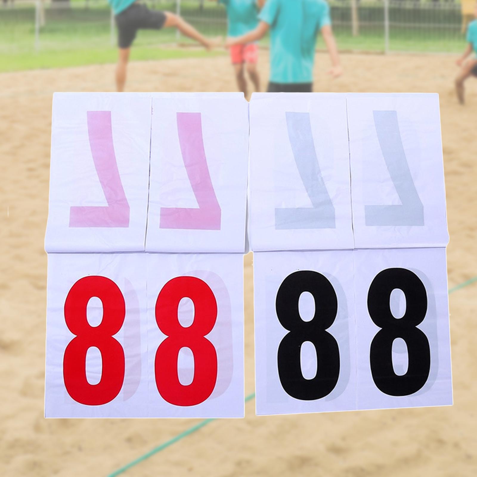 Sport Scoreboard 16.4in*16.4in Hanging Score Keeper 2 digits for Competitive Sports Indoor Outdoor Basketball Hockey Volleyball