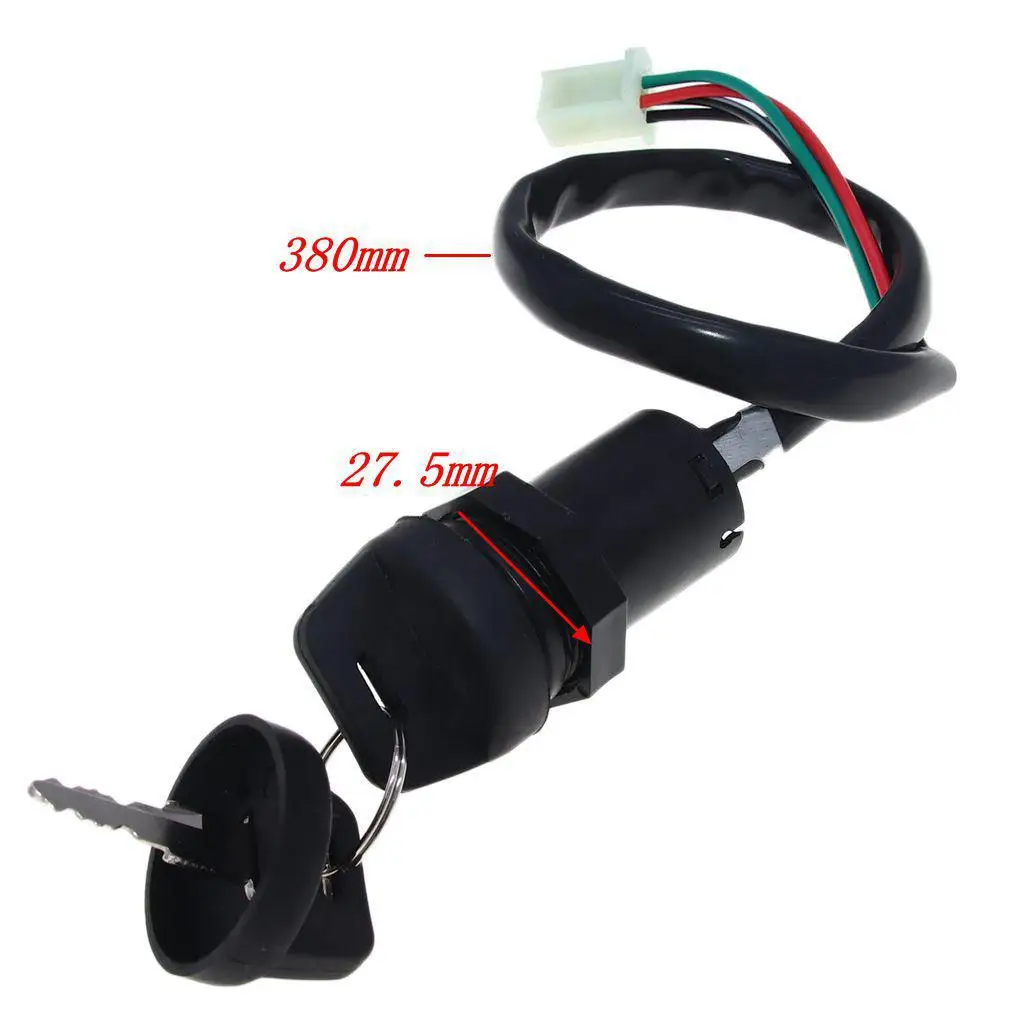 4 Wire Ignition Key Switch 50cc 70cc 90cc Replace Parts for Universal