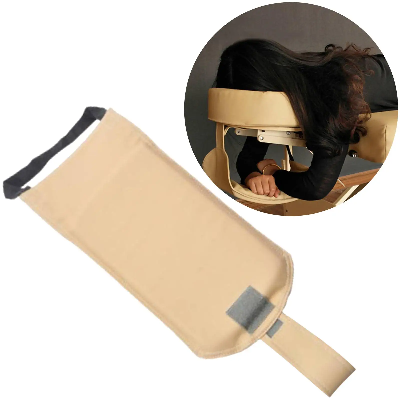 Universal Hanging Arm Rest PU Leather Armrest Support Sling Board for Massage Table Salon Bed