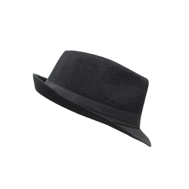 Sombreros para hombre sombrero de jazz para hombre gorro de lino  transpirable sombrero de paja rizado – Yaxa Costa Rica
