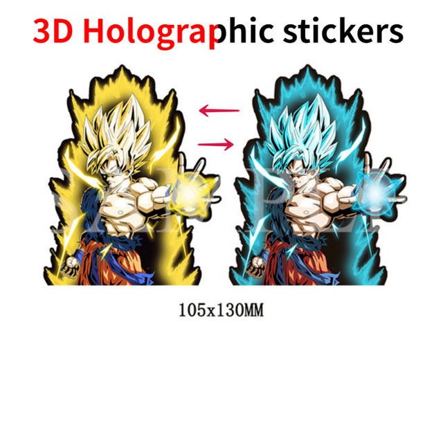 Dragon Ball Stickers Holographic  Waterproof Holographic Stickers