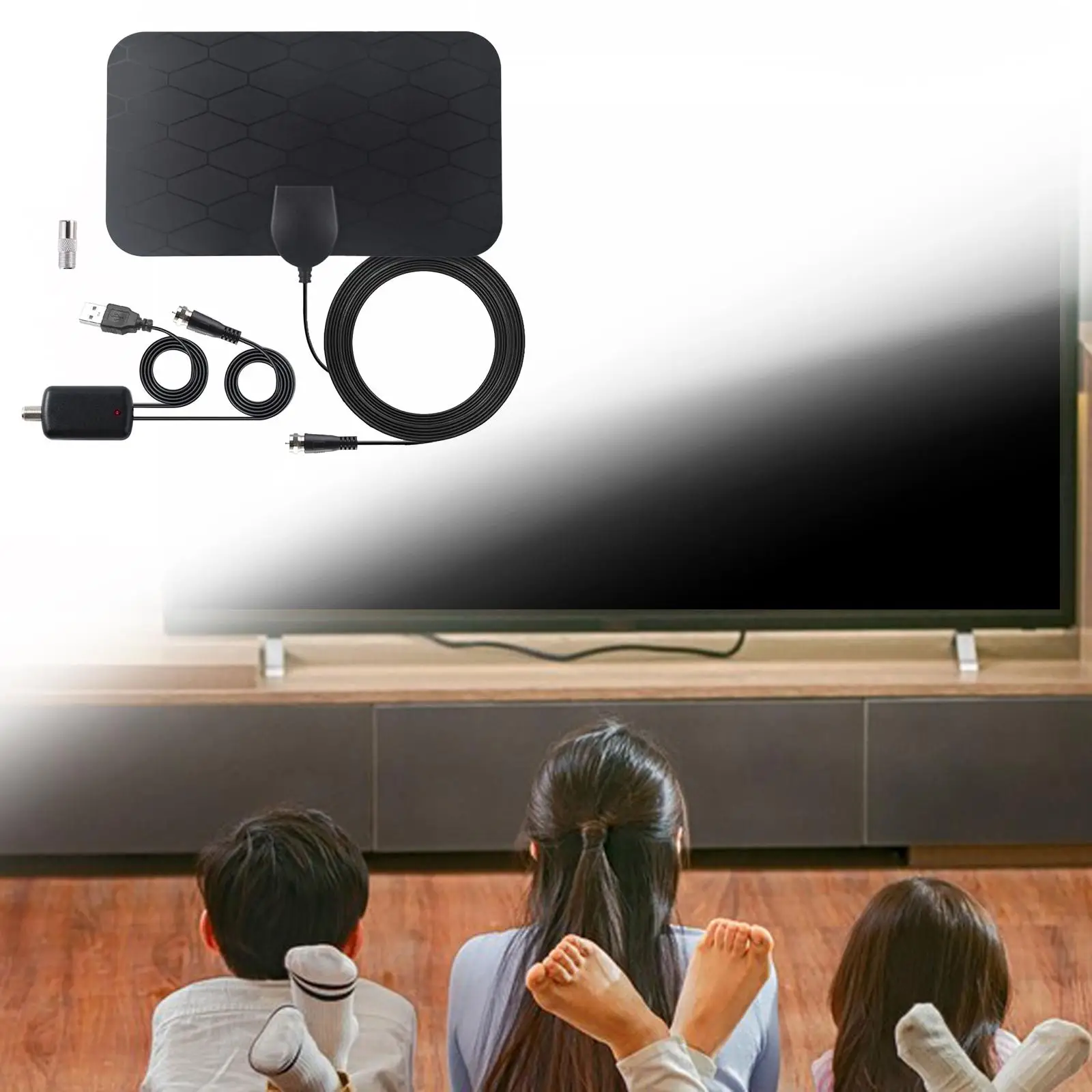  Digital Indoor Amplified TV Antenna W/ Free View Television Local Channels Smart HDTV Antenna