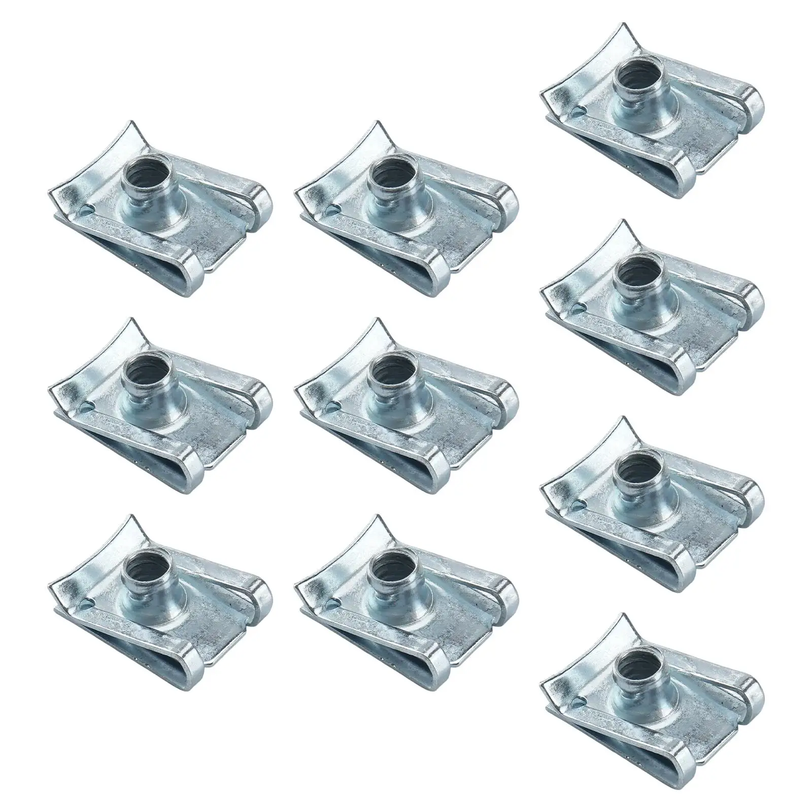 10Pcs M6 U Type Clip Assortment Set Accessory for Automobile Motorcycle