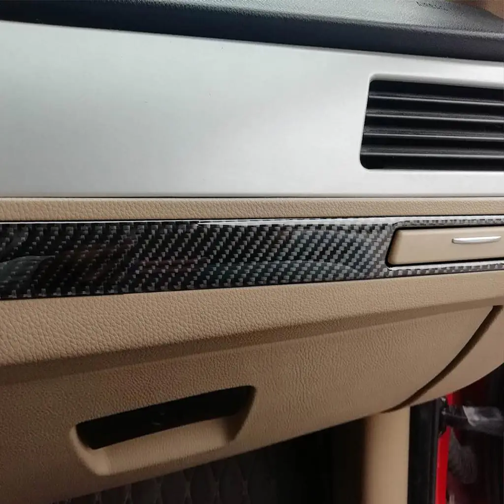Interior Copilot Water Cup Holder Panel Sticker For BMW E90 E92 E93 3 series