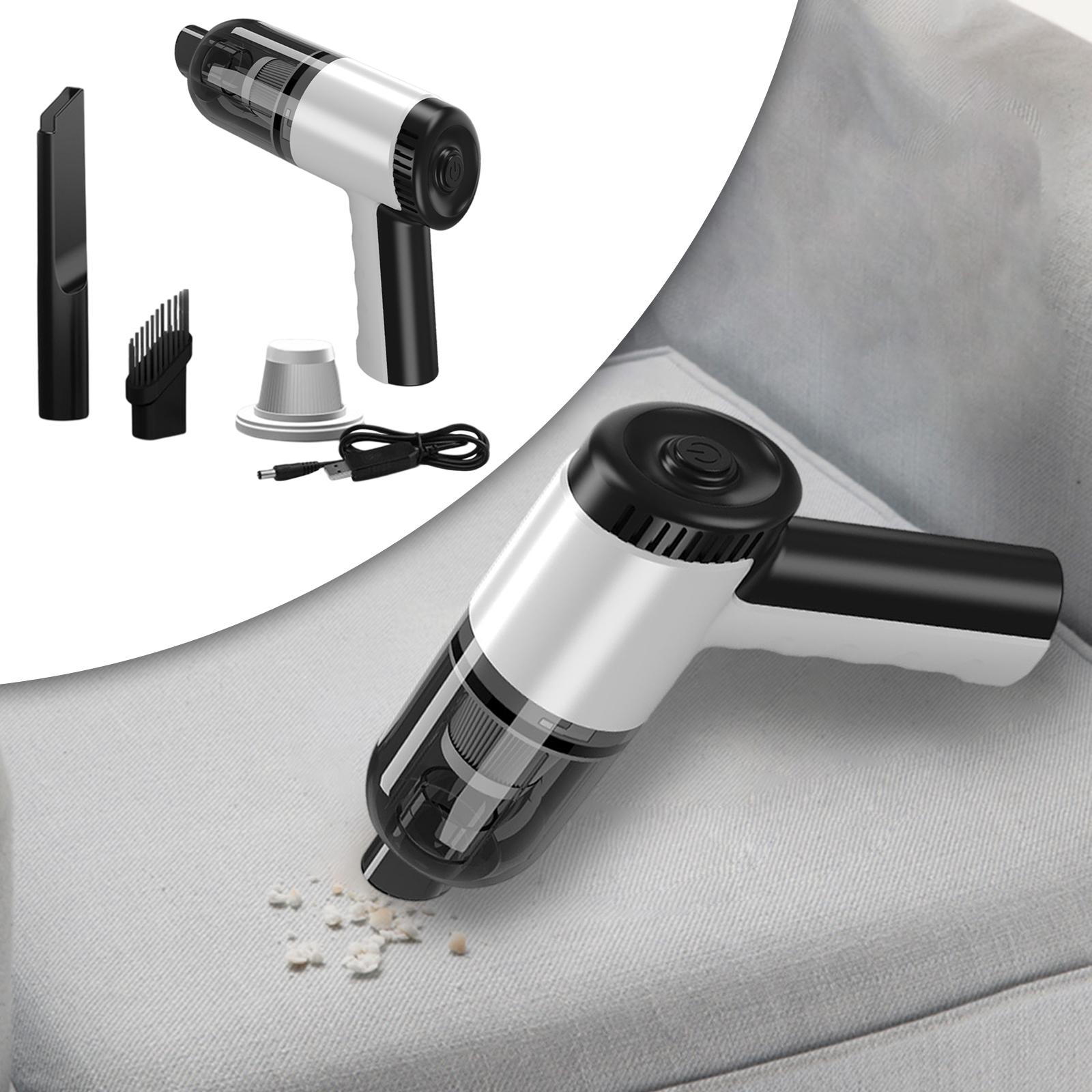 ABS Car Vacuum Cleaner Compact Wireless Vacuum Cleaner High Power Mini Portable Mini Vacuum for Vehicle Office Pet Hair Bed Home