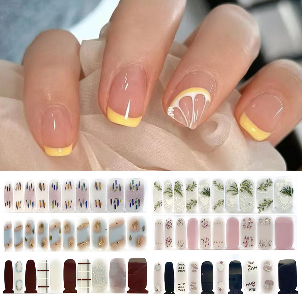 Best of Nail Sticker Full Nail Wraps DIY Manicure Nail Decal 3D Nail Foil Self-adhesive Waterproof Full Cover Nail Art Decoration 1sheet Reviews & Tips