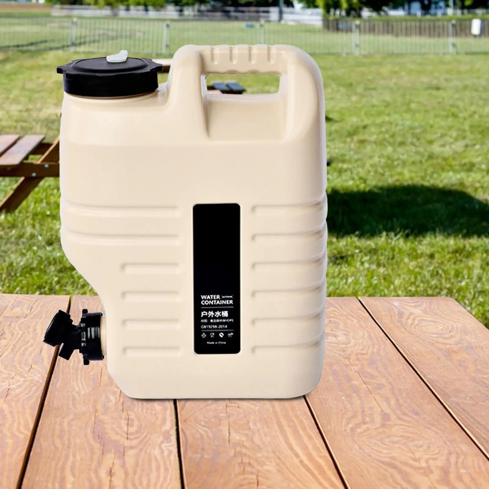 Portable Water Storage Tank with Spigot Canister Bucket Water Jug Large Capacity