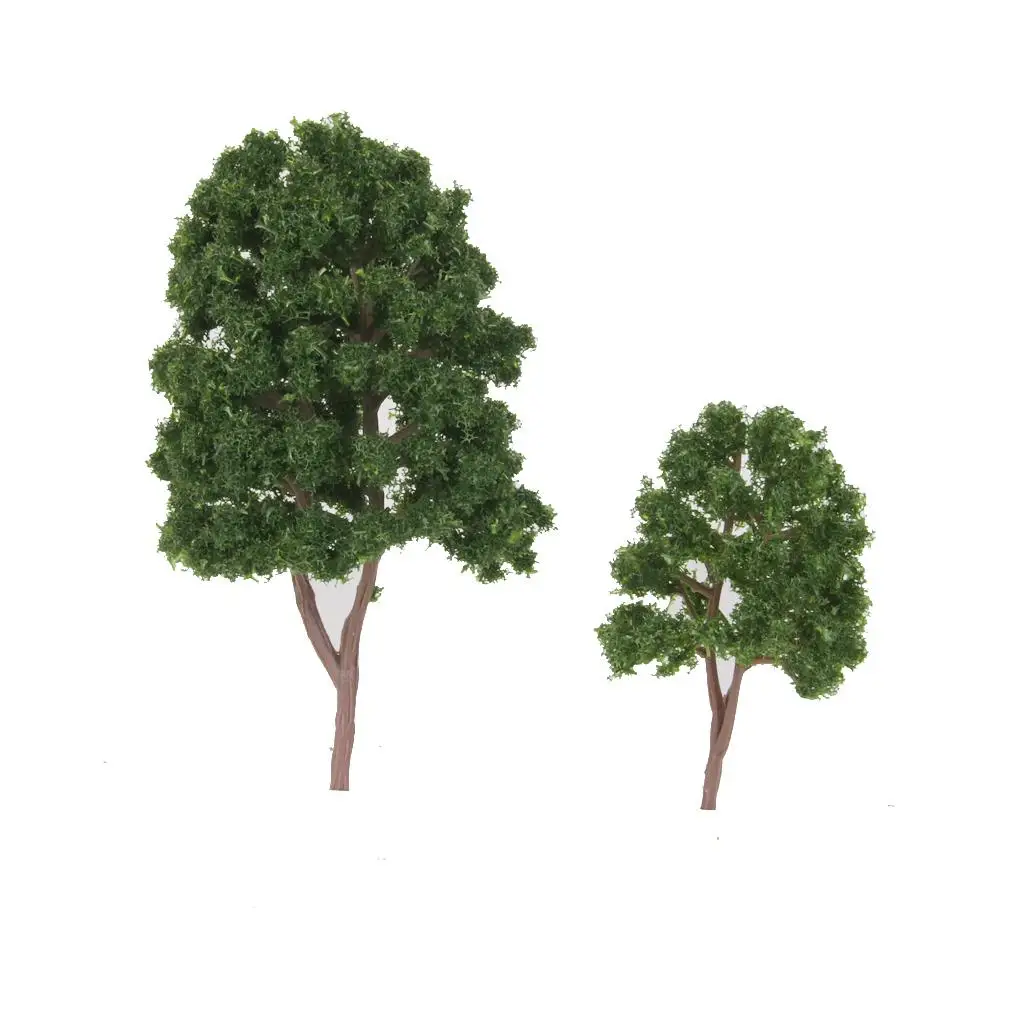 20pcs Model Tree 7.5cm Green, Train Railroad Architecture Diorama  for  or Building Models
