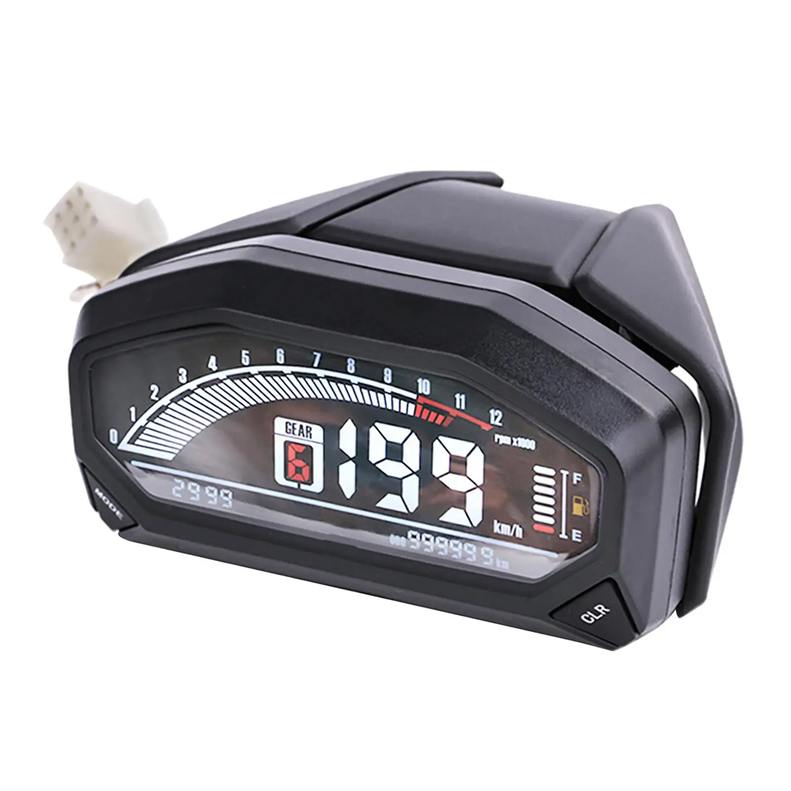 Universal, LCD Digital, Motorcycle Speedometer, Speedometer Odometer w/Backlight ,2,4 Cylinders Meter