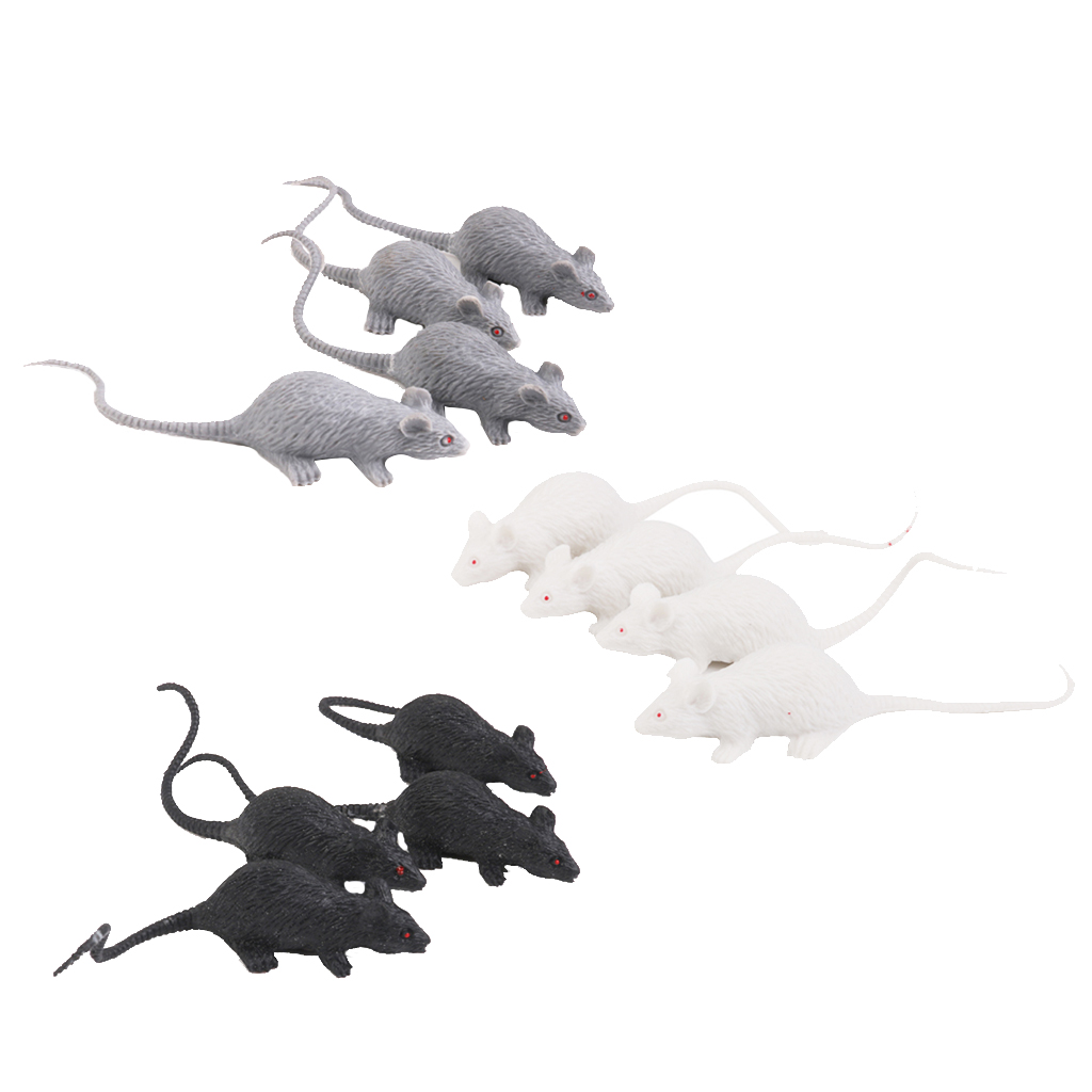 12x Mouse Decoration Figure Model Animal Figure Garden Figure Decoration for