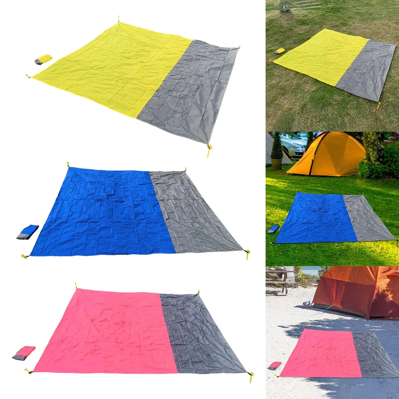 Picnic Blanket Durable Folding Camping Blanket Beach Mat Accessories for Park Backpacking Music Festival Hiking Sporting Events