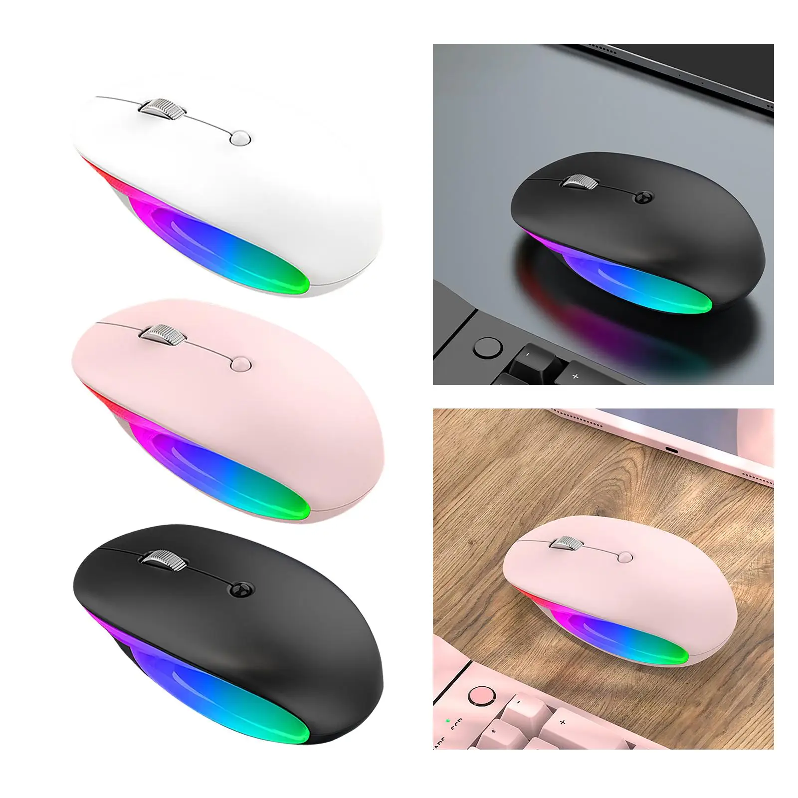 USB Charging Wireless Bluetooth Mouse BT5.1 for PC Gaming Travel