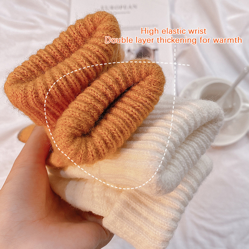 1 Paar Frauen Touchscreen Winter handschuhe Herbst Winter warme dicke Handschuhe Touchscreen Ski handschuhe lässig wind dichter Handschuh – Detail 4
