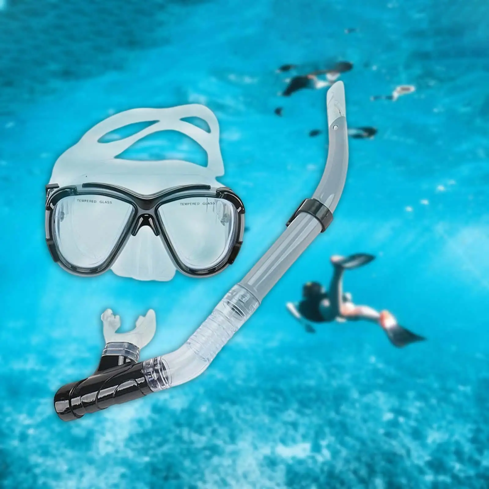 Snorkeling Gear Scuba Diving Glasses Swim Dive Dry Snorkel Snorkel Mask