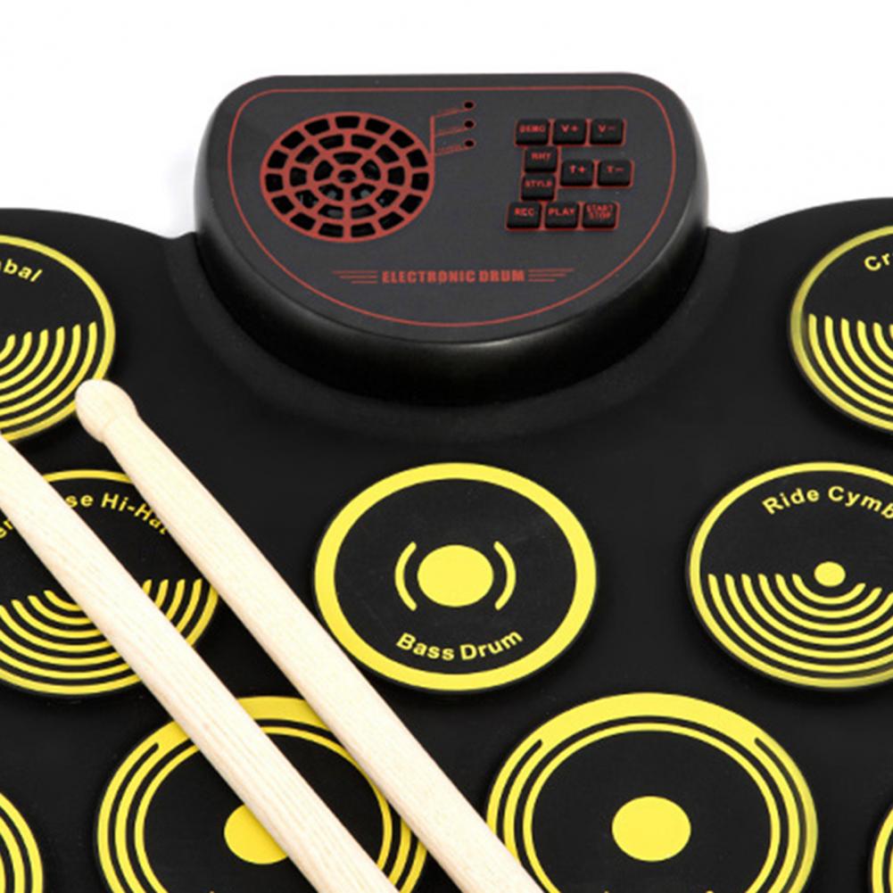 Title 14, Electronic Drum Set With Drum Sticks Pedals Rec...